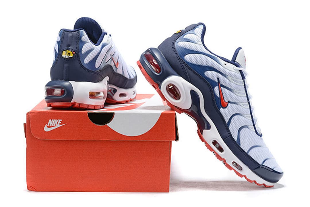 Nike Air Max Plus — Azul Marinho Branco Vermelho foto 01