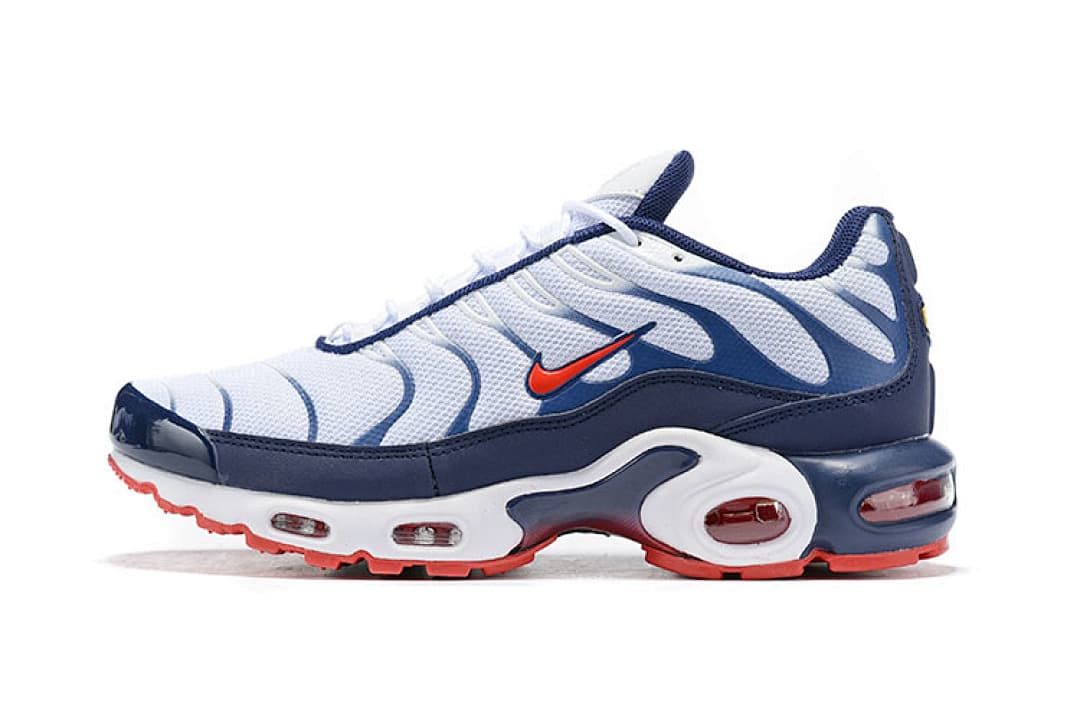 Nike Air Max Plus — Azul Marinho Branco Vermelho foto 02