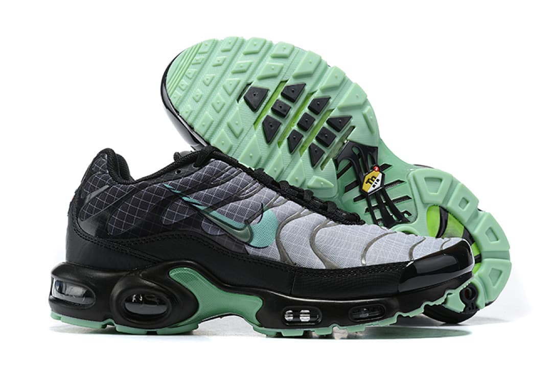Nike Air Max TN — Black, Green & White foto 03