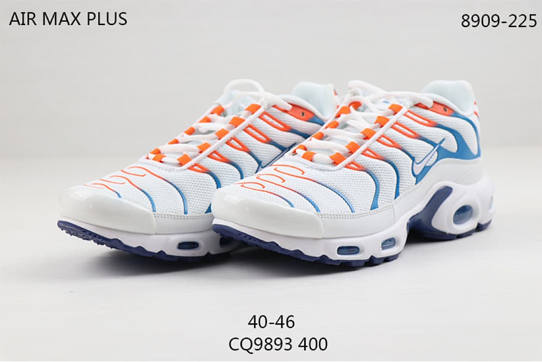 Nike Air Max TN — White, Blue & Orange foto 02