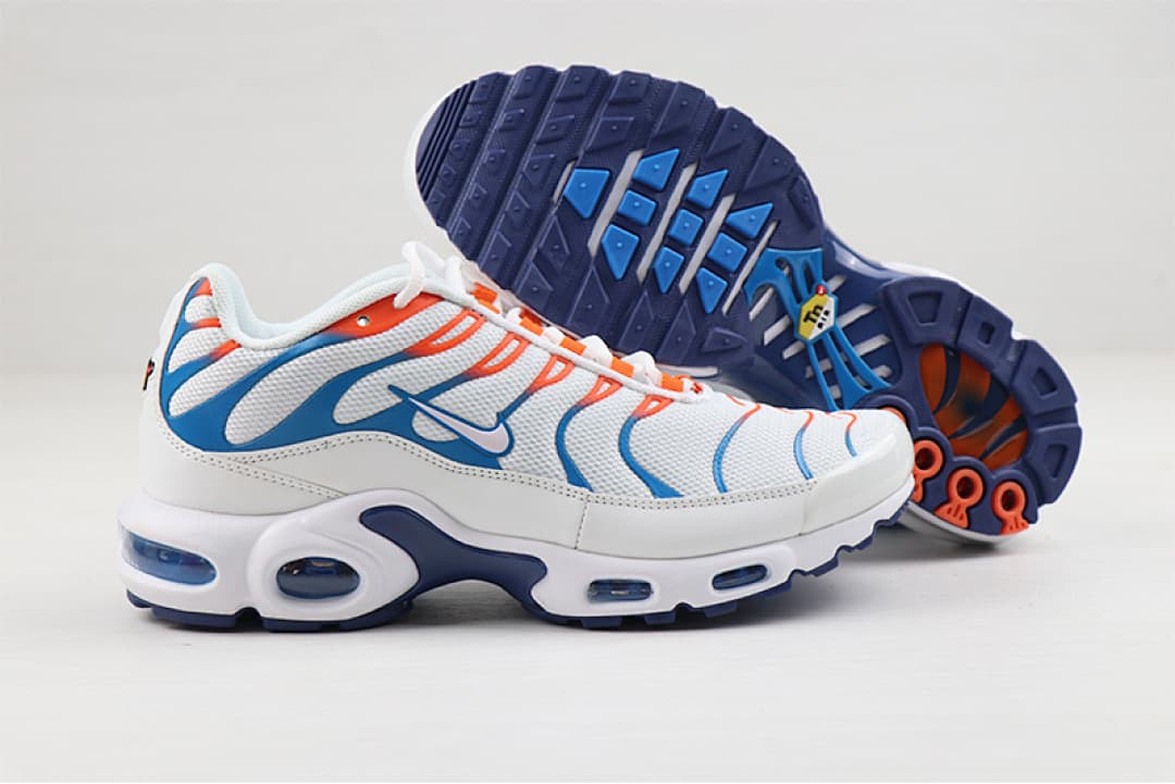 Nike Air Max TN — White, Blue & Orange foto 03