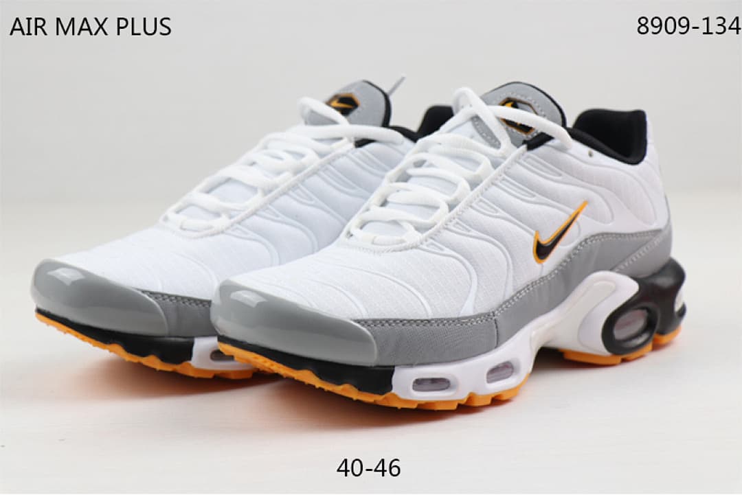 Nike Air Max TN — White, Orange & Grey foto 02