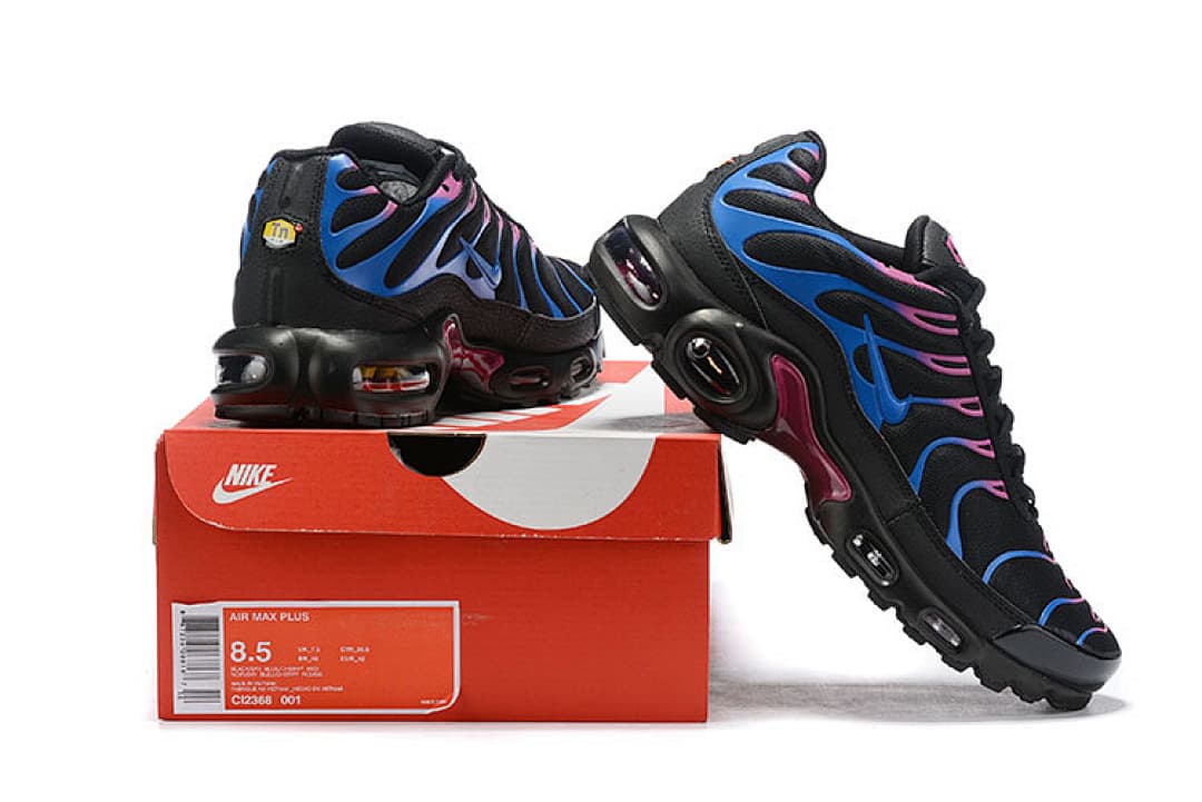 Nike Air Max TN — Preto com Azul e Magenta foto 01