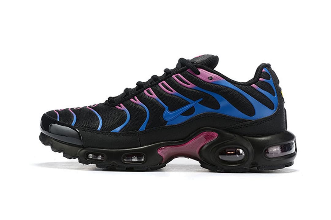 Nike Air Max TN — Preto com Azul e Magenta foto 02