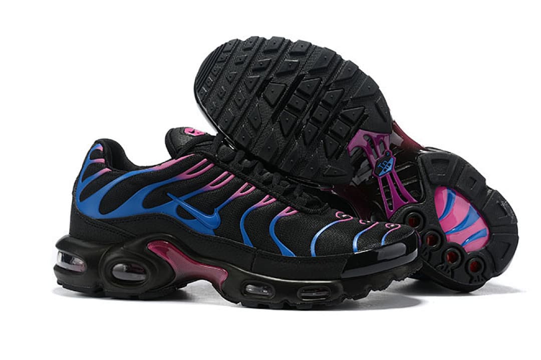 Nike Air Max TN — Preto com Azul e Magenta foto 03