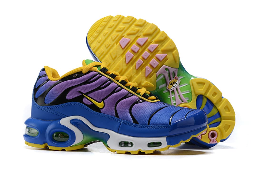 Nike Air Max TN — Azul Roxo Amarelo foto 02