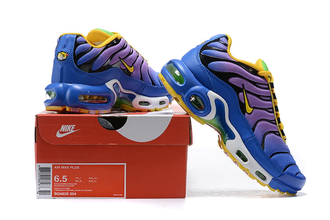 Nike Air Max TN — Azul Roxo Amarelo foto 04