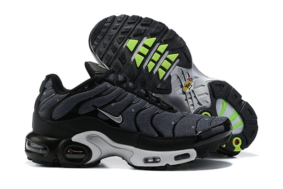 Nike Air Max TN — Preto Cinzento Branco Vermelho foto 02