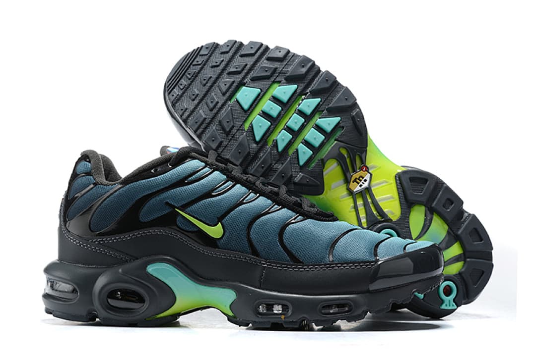 Nike Air Max TN — Preto Azul Verde Amarelo foto 02