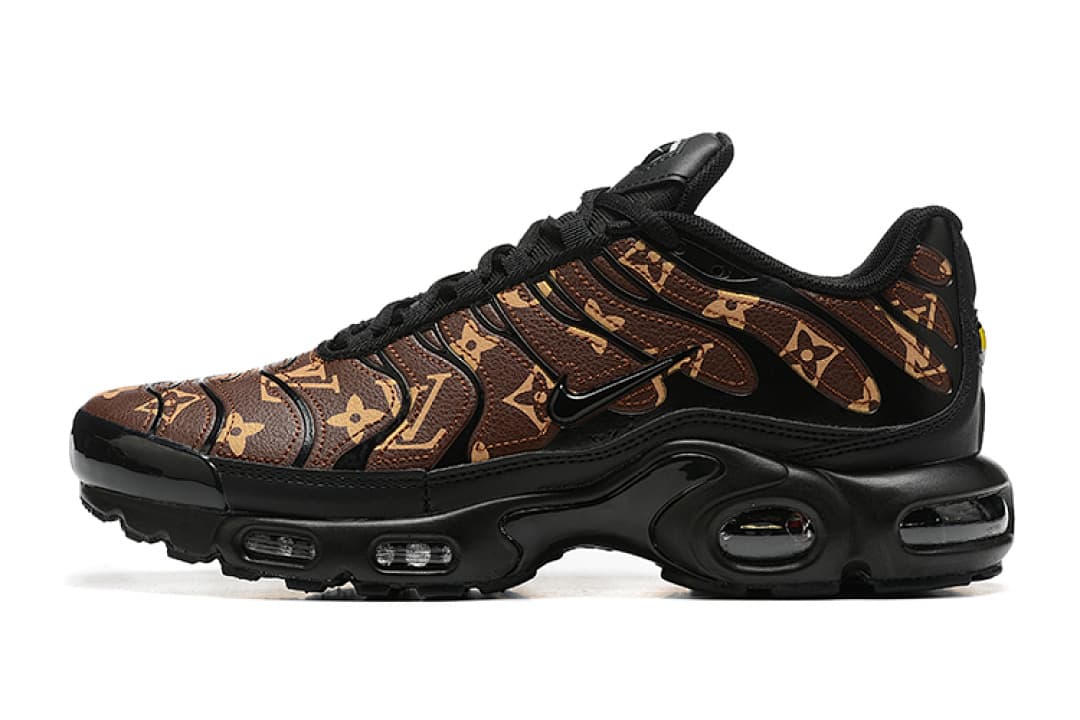 Nike Air Max TN — Preto Bege Padrão LV foto 03