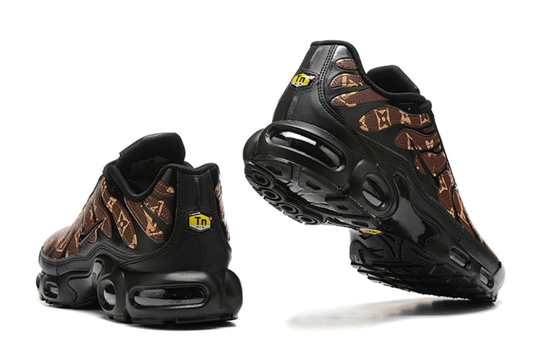 Nike Air Max TN — Preto Bege Padrão LV foto 04