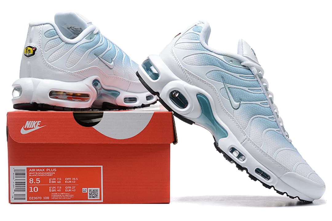 Nike Air Max TN — Branco Azul Rosa Claro foto 01