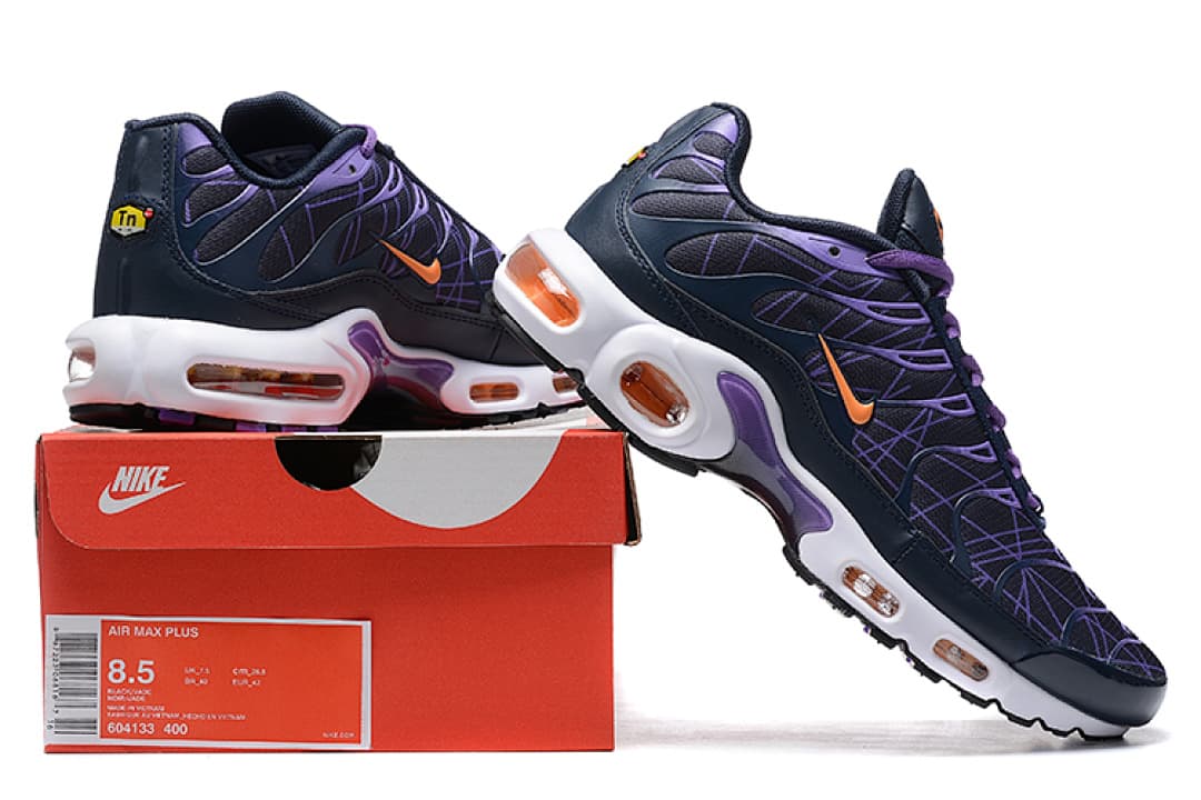 Nike Air Max TN — Azul-Marinho com Laranja e Púrpura foto 02