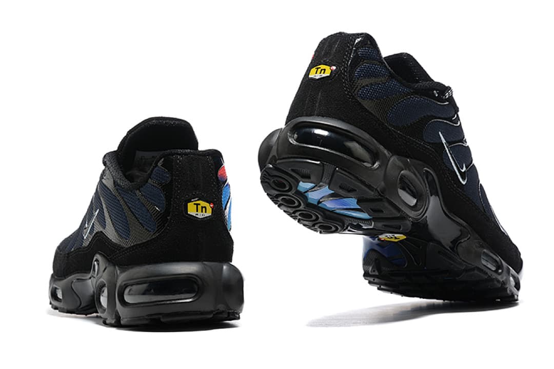 Nike Air Max TN — Preto com Azul e Laranja foto 01