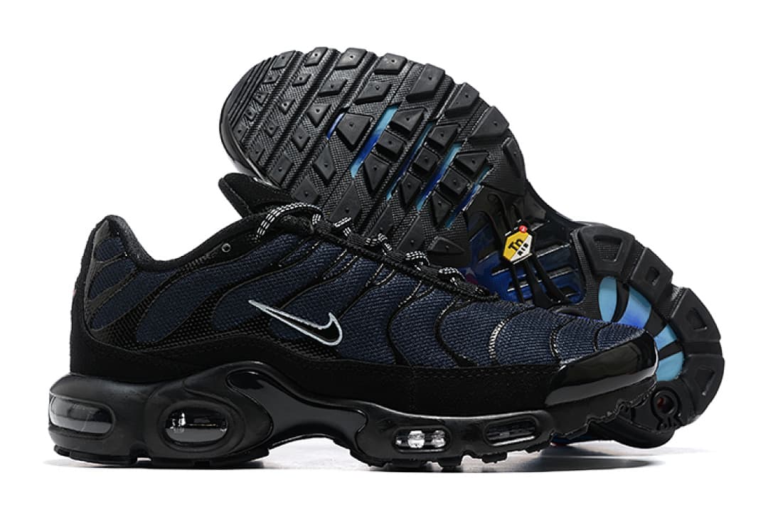 Nike Air Max TN — Preto com Azul e Laranja foto 03