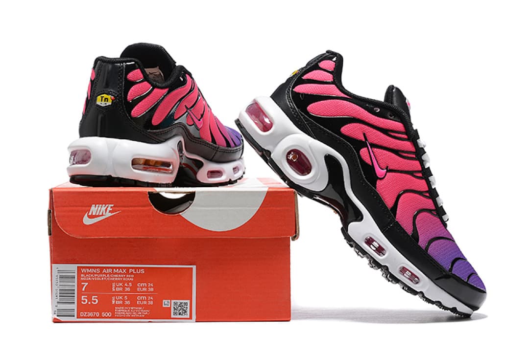 Nike Air Max TN — Preto com Cor-de-Rosa e Púrpura foto 01