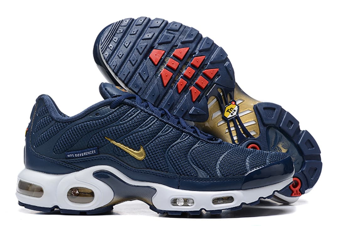 Nike Air Max TN — Azul-Marinho com Dourado foto 02