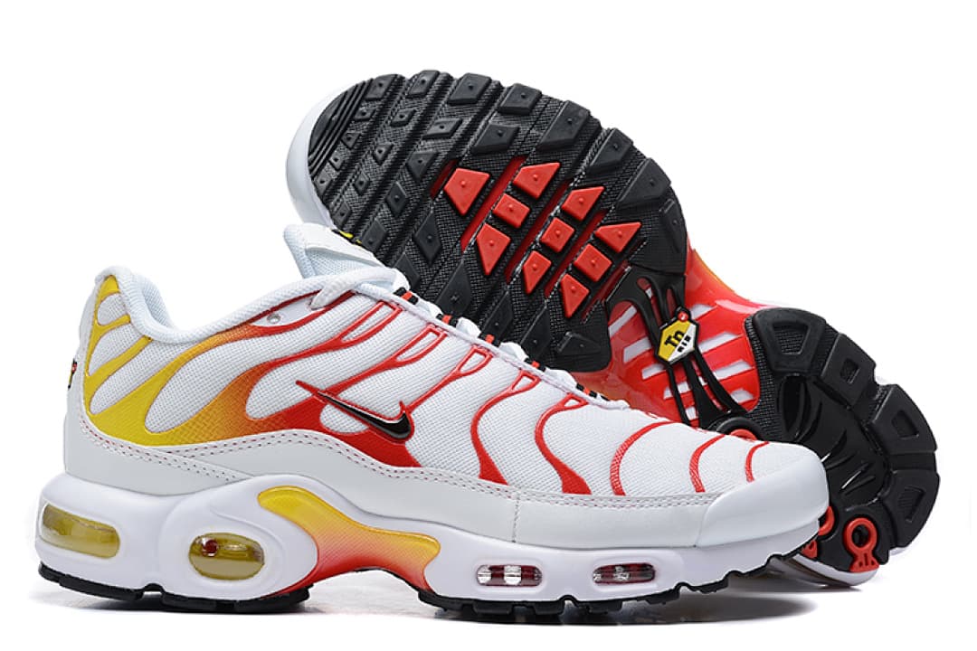 Nike Air Max TN — Branco com Vermelho e Amarelo foto 02