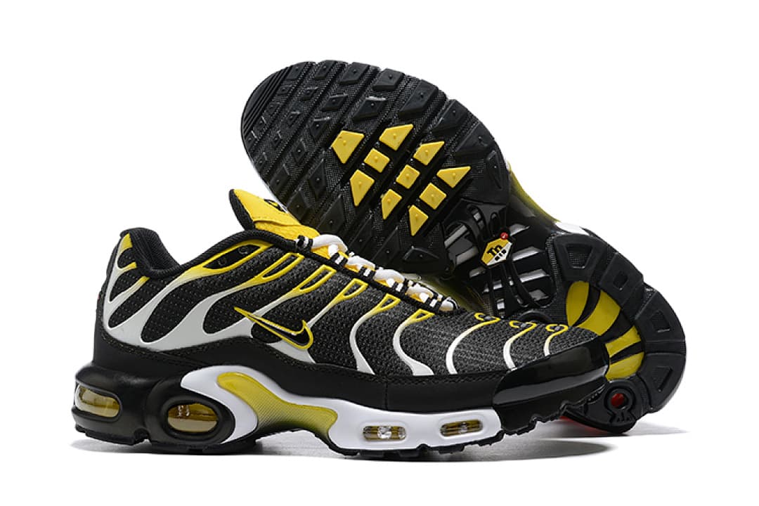 Nike Air Max TN — Preto com Amarelo e Branco foto 02