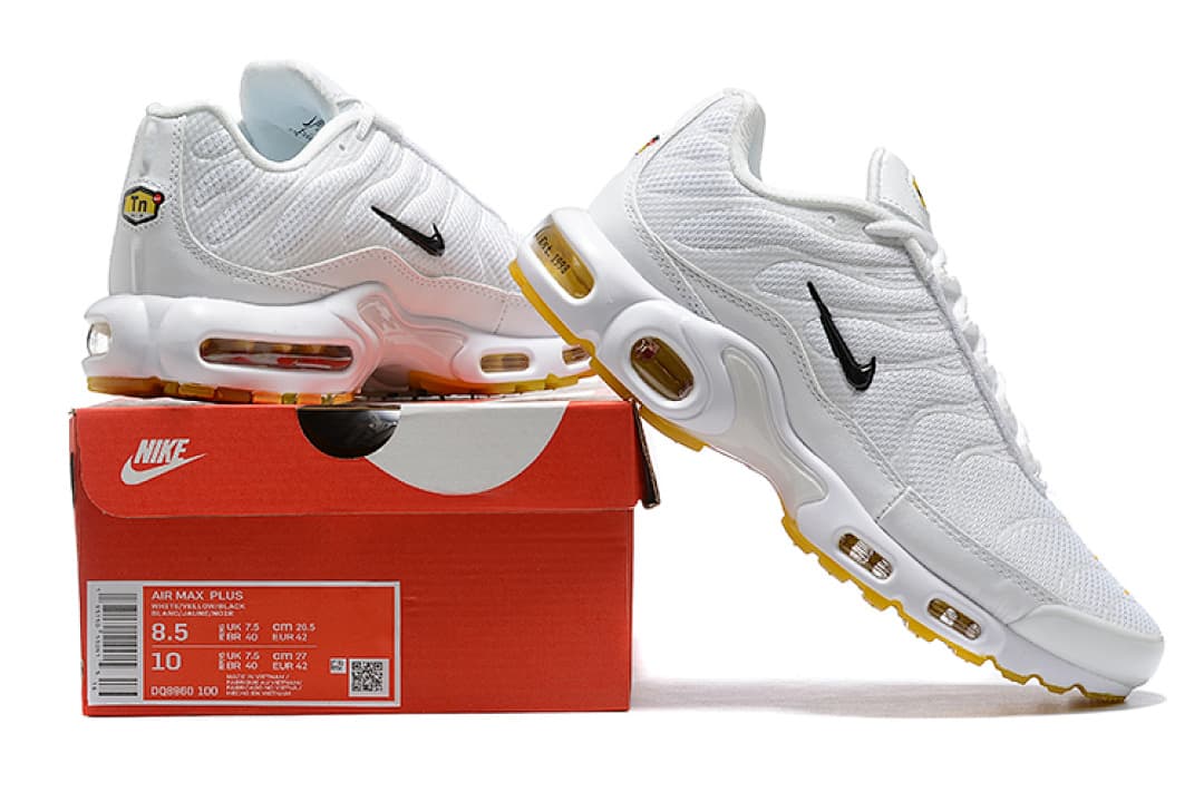 Nike Air Max TN — Branco com Dourado e Preto foto 01