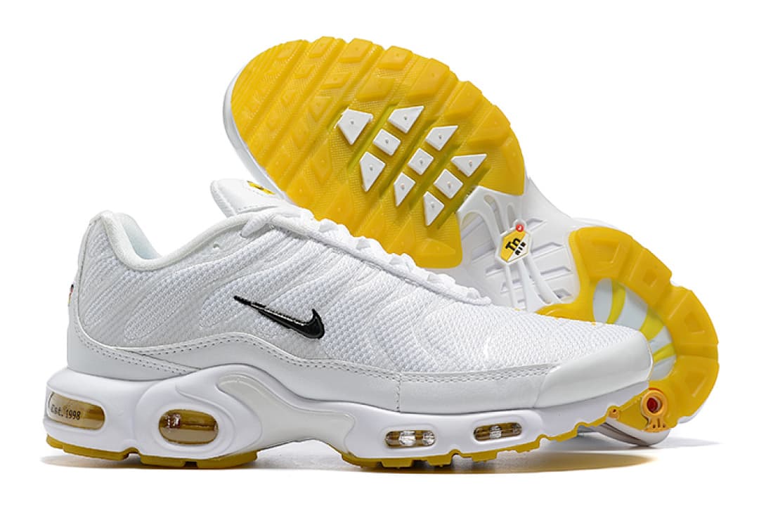 Nike Air Max TN — Branco com Dourado e Preto foto 02