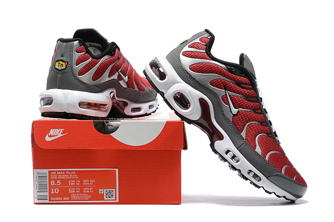 Nike Air Max TN — Cinzento com Vermelho e Branco foto 01