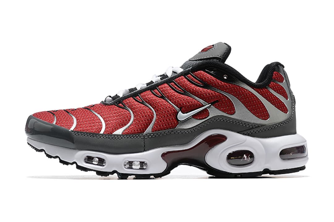 Nike Air Max TN — Cinzento com Vermelho e Branco foto 03