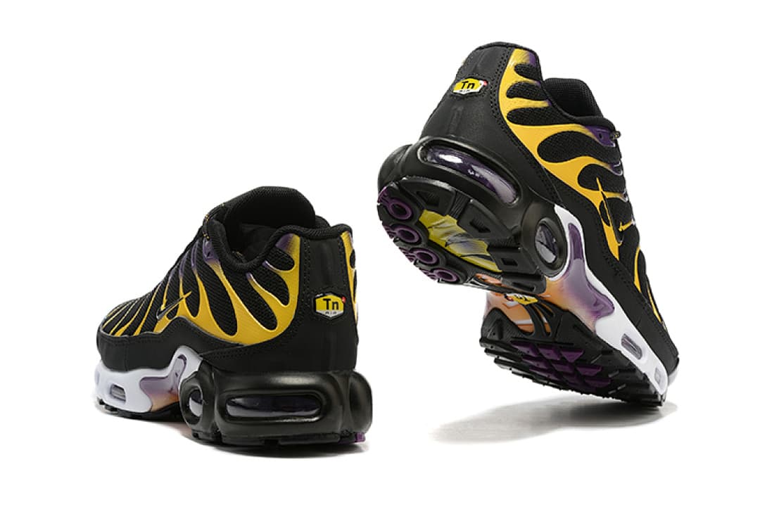 Nike Air Max TN — Preto com Amarelo e Púrpura foto 04