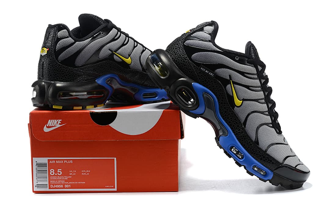 Nike Air Max Plus — Cinzento Preto Azul foto 01