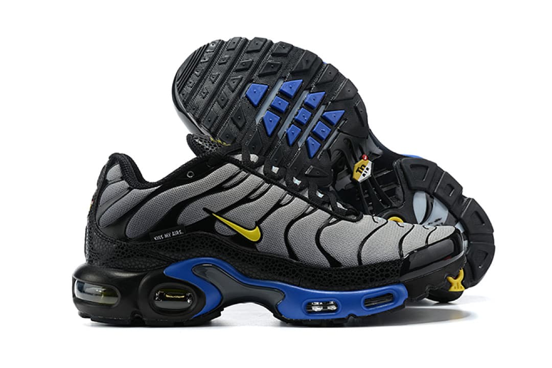 Nike Air Max Plus — Cinzento Preto Azul foto 03