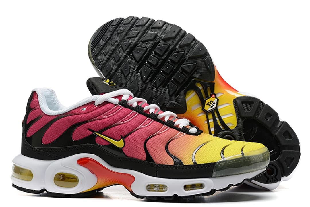 Nike Air Max Plus — Rosa Magenta Preto Amarelo foto 02