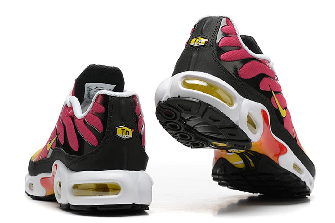 Nike Air Max Plus — Rosa Magenta Preto Amarelo foto 04