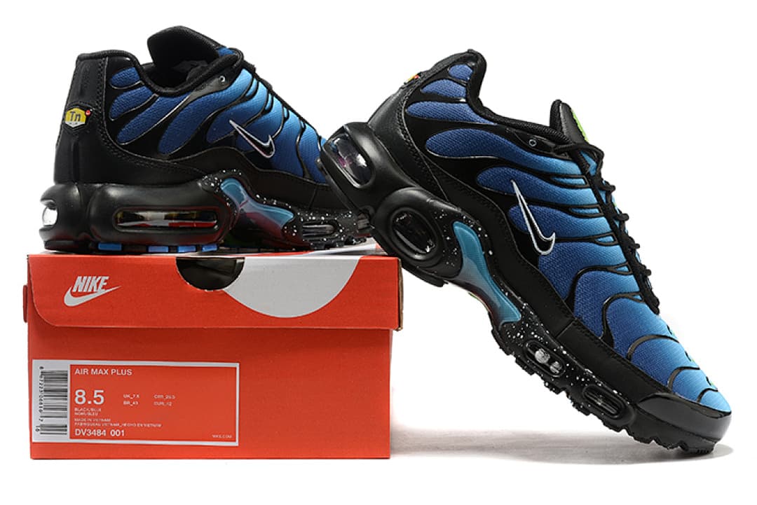 Nike Air Max Plus — Cinzento Preto Azul Brilhante foto 01