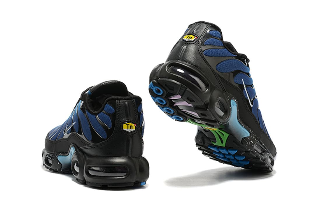 Nike Air Max Plus — Cinzento Preto Azul Brilhante foto 03