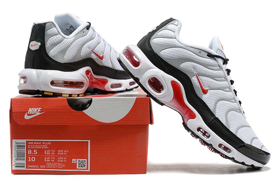 Nike Air Max TN — Branco Cinzento e Vermelho foto 01