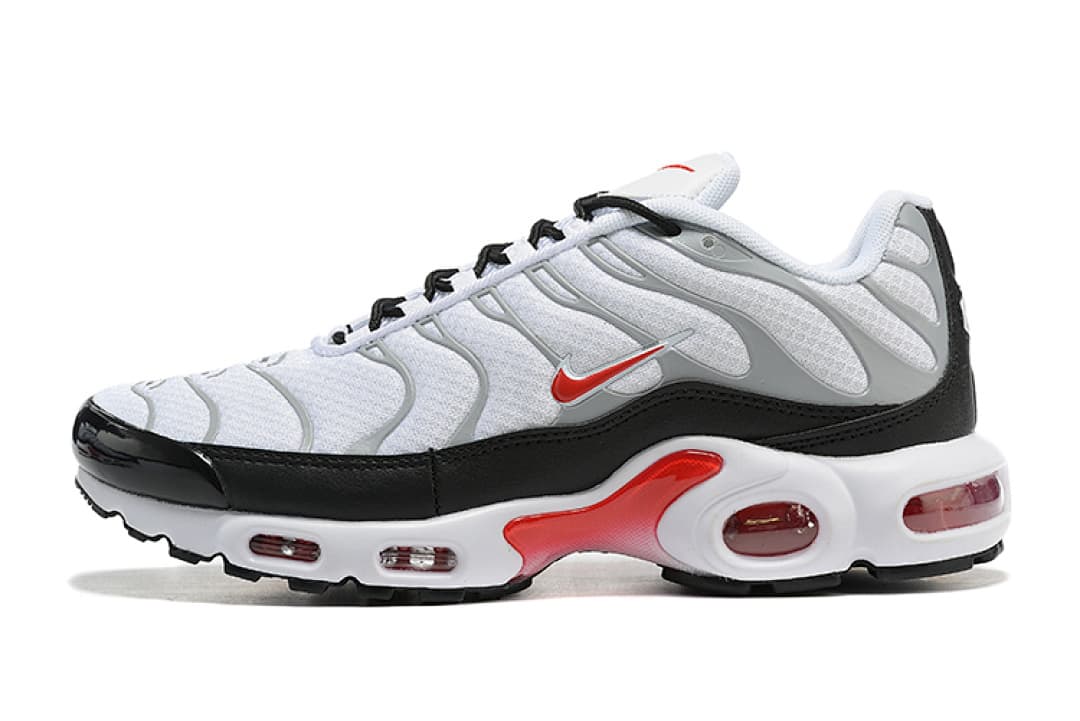 Nike Air Max TN — Branco Cinzento e Vermelho foto 03