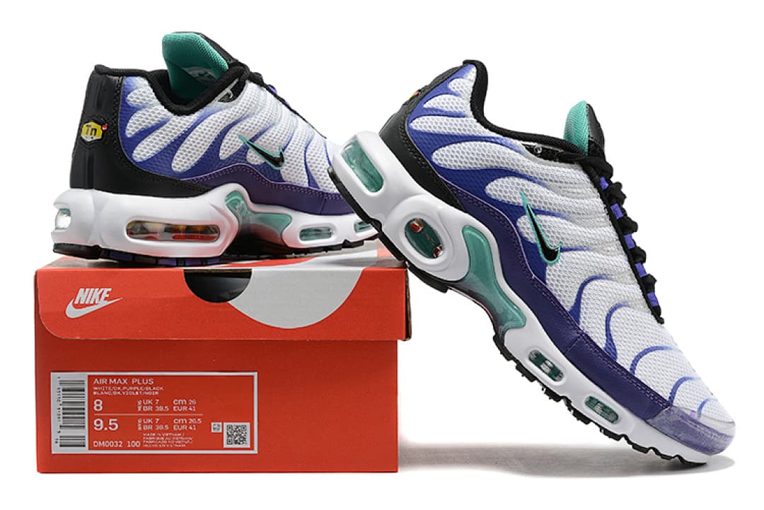 Nike Air Max TN — Branco Azul Marinho e Turquesa foto 04