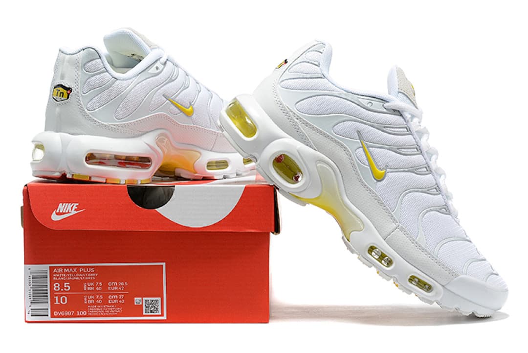 Nike Air Max TN — Branco Amarelo e Cinzento foto 01