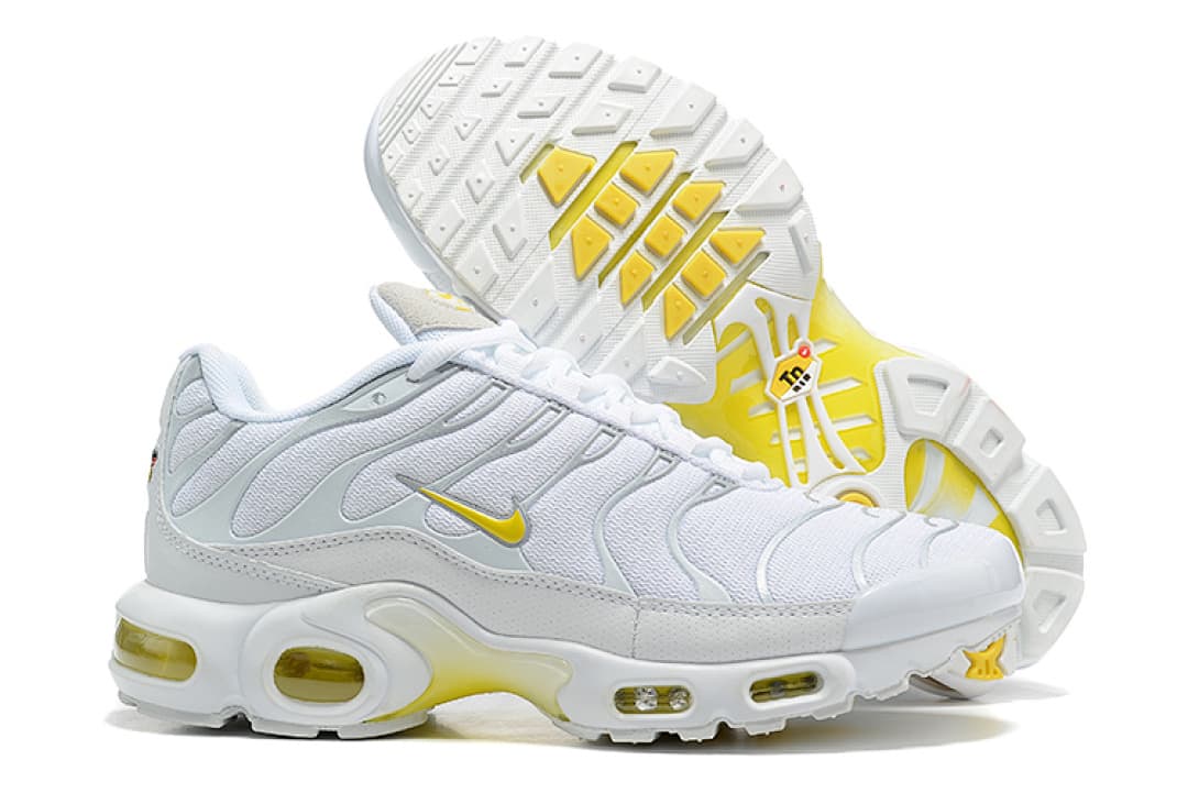 Nike Air Max TN — Branco Amarelo e Cinzento foto 02