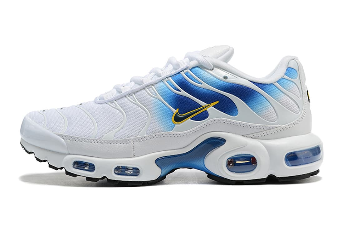 Nike Air Max TN — Branco Azul e Amarelo foto 03