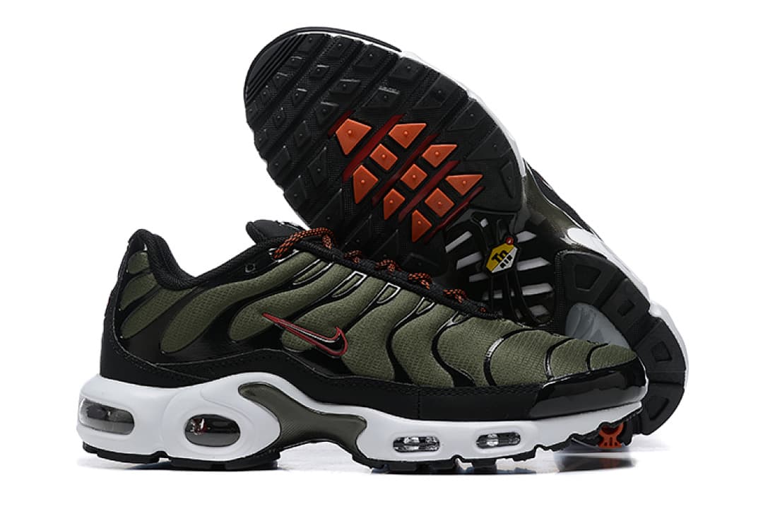 Nike Air Max TN — Preto Verde Oliva e Branco foto 02