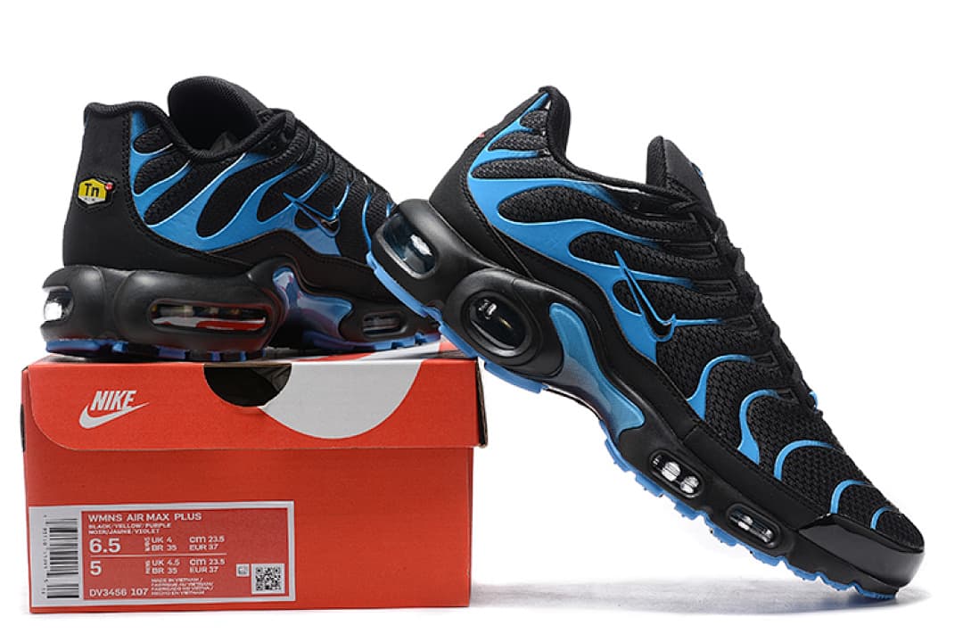 Nike Air Max TN — Preto Amarelo e Branco foto 01