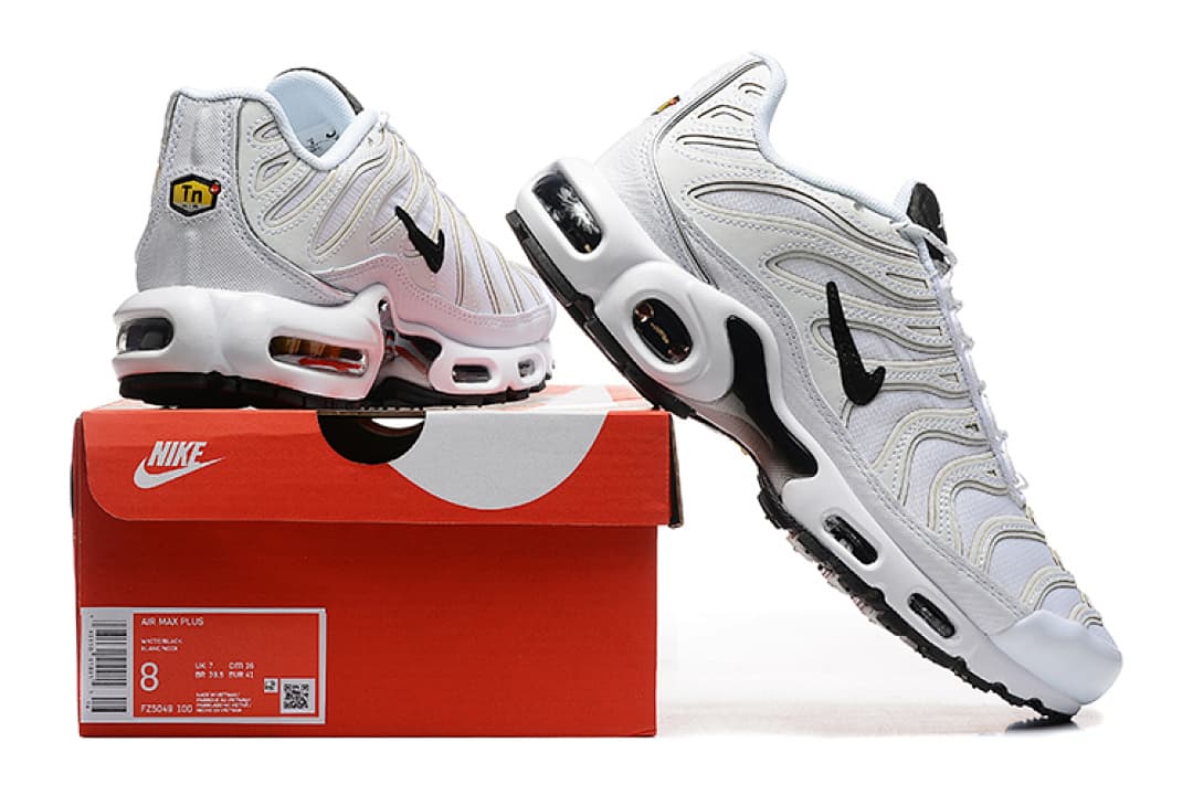 Nike Air Max TN — Branco Cinzento e Preto foto 04