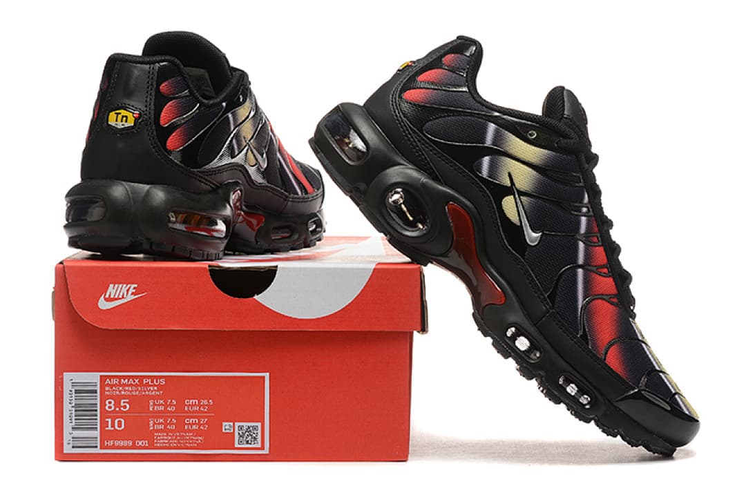 Nike Air Max TN — Preto/Vermelho/Dourado foto 01