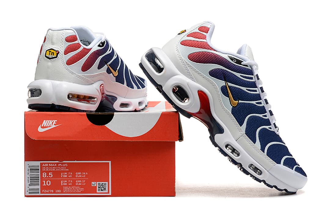 Nike Air Max TN — Branco Azul Vermelho foto 01