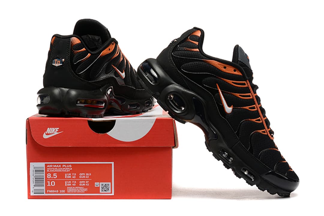 Nike Air Max TN — Laranja Burnt e Preto foto 01