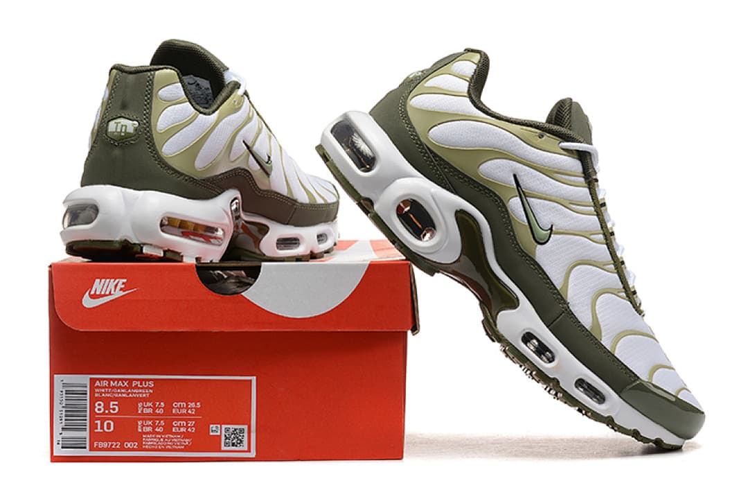Nike Air Max TN — Kaki e Branco foto 01