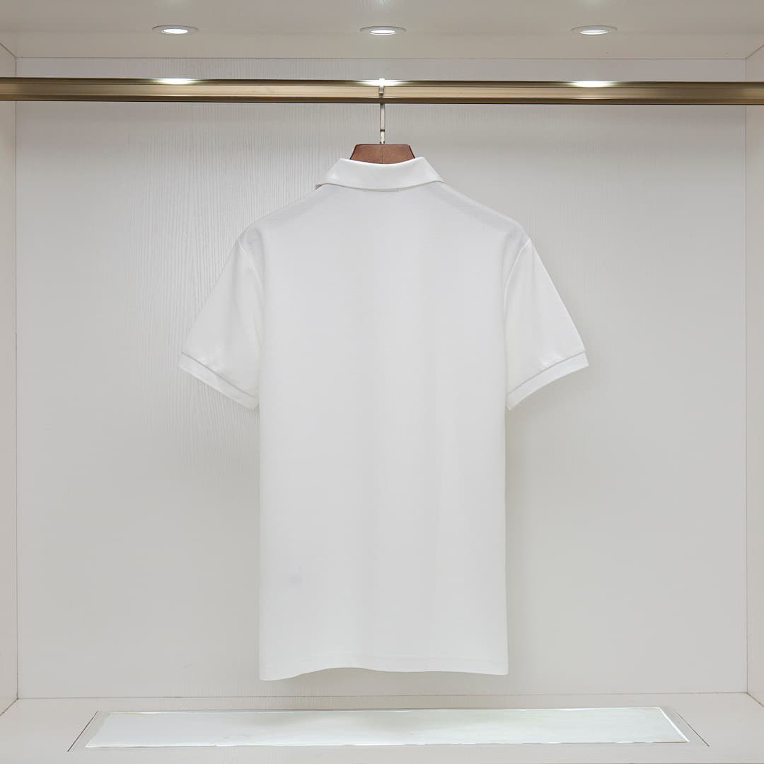 Prada T-Shirt Pólo de Malha Piqué com Colarinho Invertido foto 20