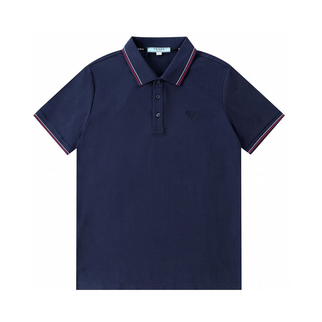 Prada Polo com Colarinho Contrastante e Bordado foto 11