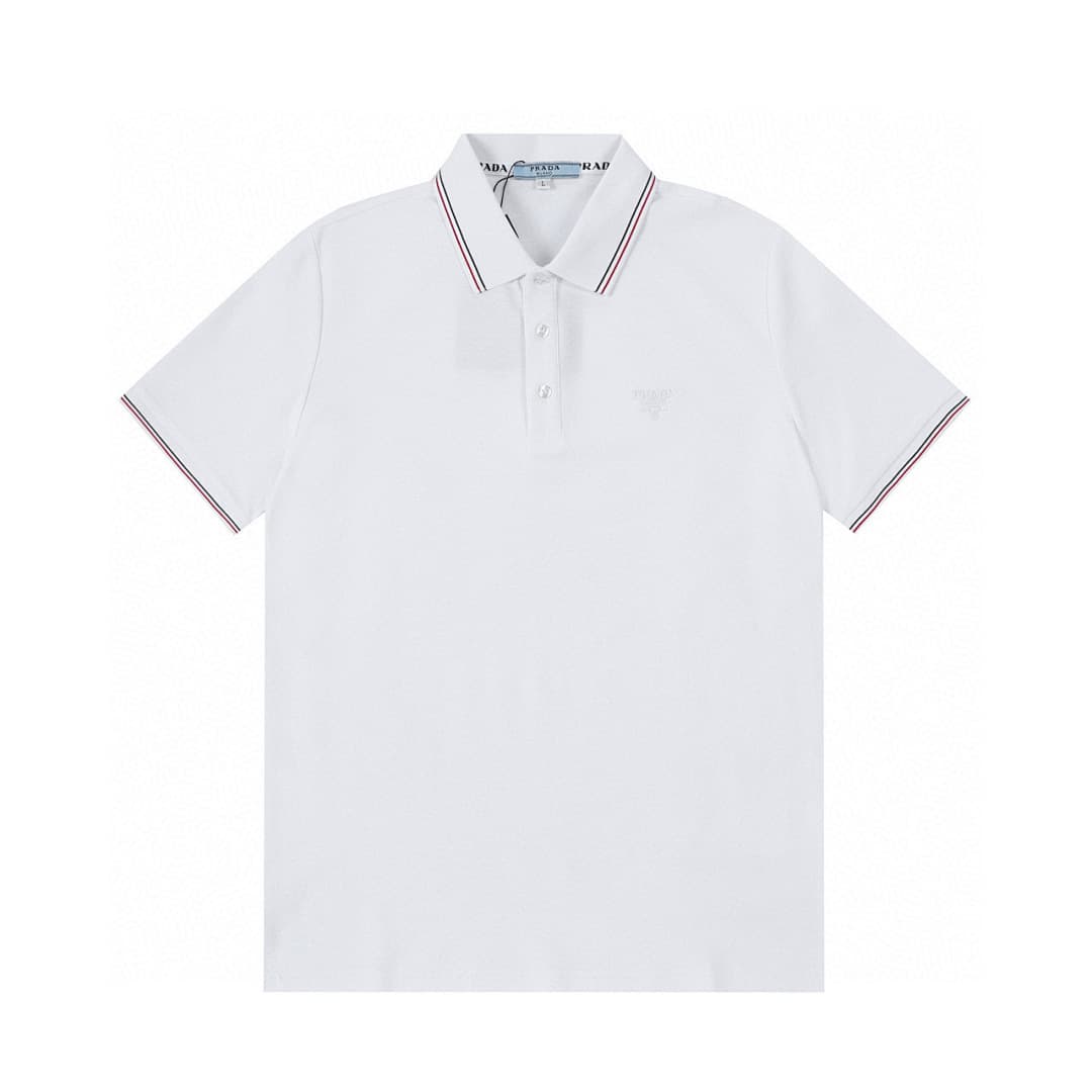 Prada Polo com Colarinho Contrastante e Bordado foto 20